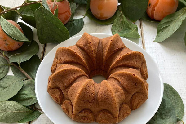 کیک خرمالو رژیمی خوشمزه و پاییزی