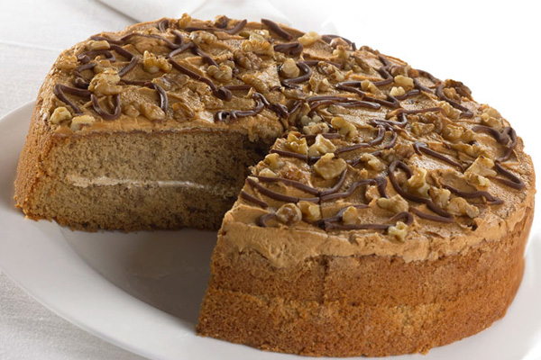 طرز تهیه کیک صبحانه گردویی 