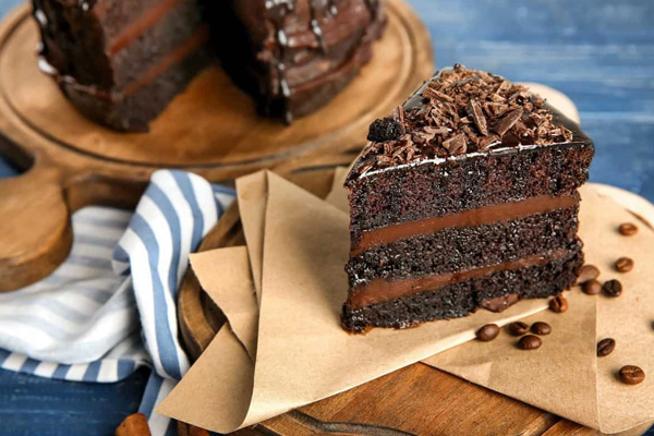 کیک کافی‌شاپی شیک در خانه 