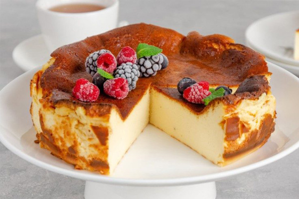 چیز کیک رژیمی با ماست یونانی و عسل